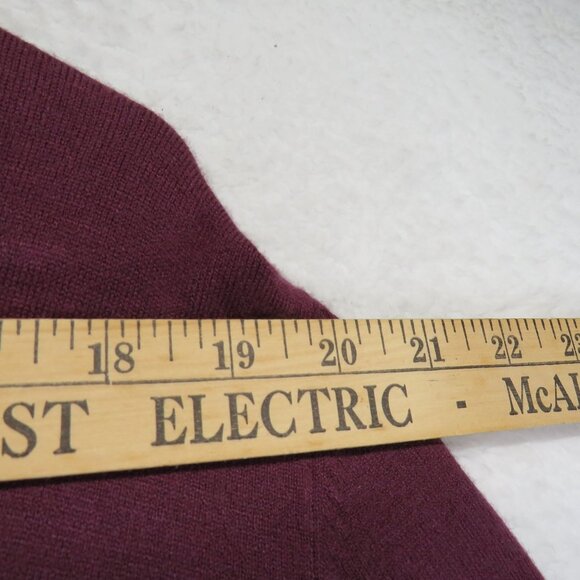 Charlie Paige Dress Womens Size Extra Large Purple  V-Neck Sweater Scallop Hem - Picture 9 of 12